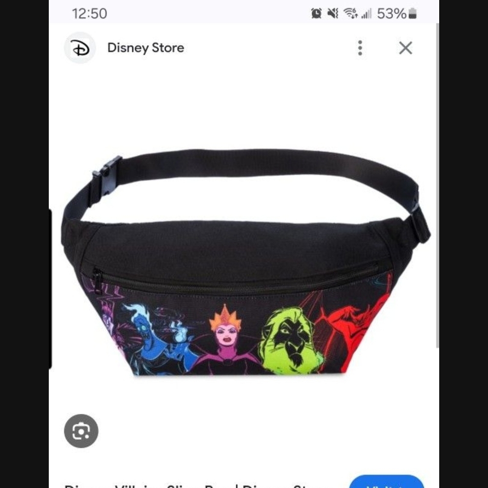 Disney Multicolor Villains Waist Bag